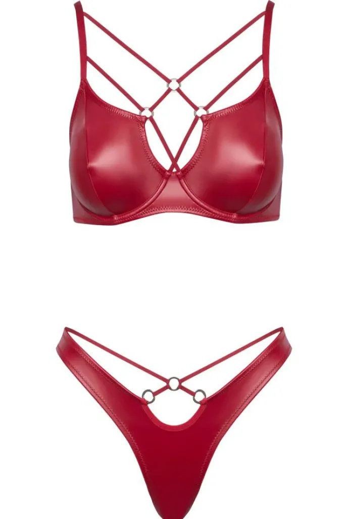 Cottelli Collection Cottelli Lingerie Red Bra Set