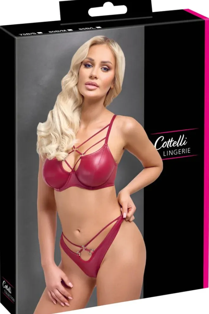Cottelli Collection Cottelli Lingerie Red Bra Set