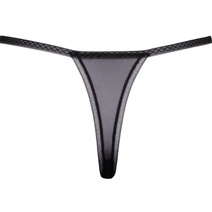 Cottelli Collection Cottelli Lingerie Rhinestone Pearl Crotchless String