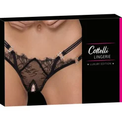 Cottelli Collection Cottelli Lingerie Rhinestone Crotchless String