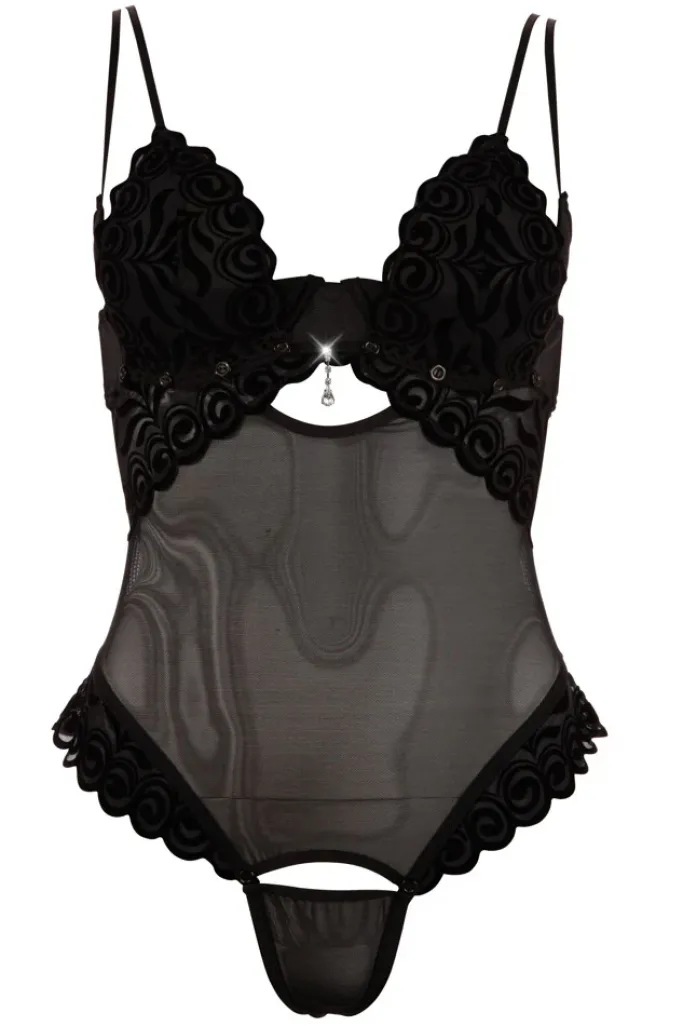 Cottelli Collection Cottelli Lingerie Rhinestone String Body