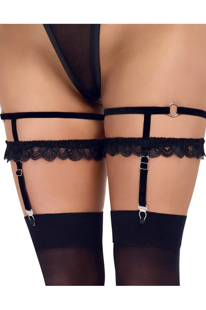 Cottelli Collection Cottelli Lingerie Suspender Garters Set 1