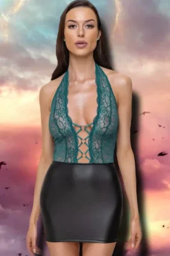 Cottelli Collection Cottelli Lingerie Teal Dress