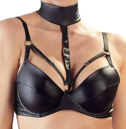 Cottelli Collection Cottelli Lingerie Wetlook Suspender Set