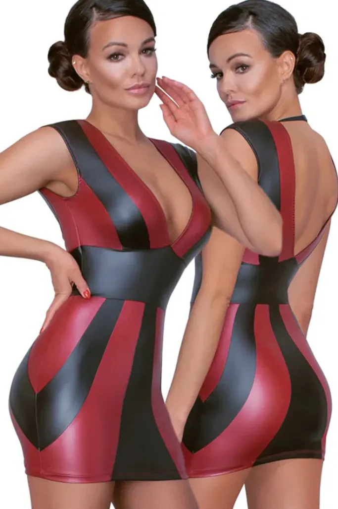 Cottelli Collection Cottelli Party Black Red Dress