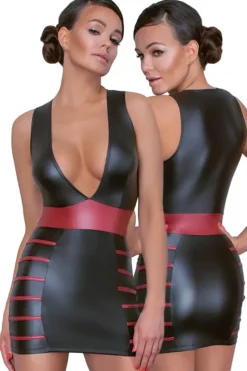 Cottelli Collection Cottelli Party Black Red Dress