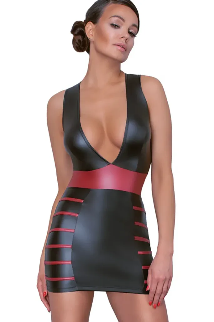 Cottelli Collection Cottelli Party Black Red Dress