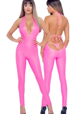 Cottelli Collection Cottelli Party Pink Jumpsuit