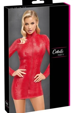Cottelli Collection Cottelli Party Red Snakeskin Look Dress