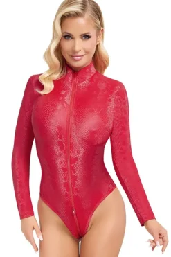 Cottelli Collection Cottelli Party Red Snakeskin Look Body