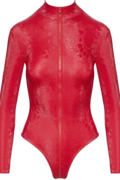 Cottelli Collection Cottelli Party Red Snakeskin Look Body