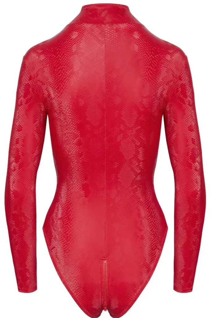 Cottelli Collection Cottelli Party Red Snakeskin Look Body