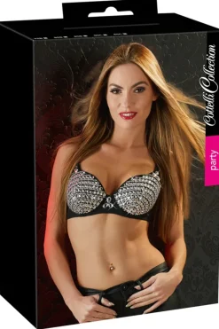 Cottelli Collection Cottelli Party Rhinestone Pearl Bra