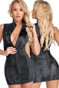 Cottelli Collection Cottelli Party Snake Skin Look Dress