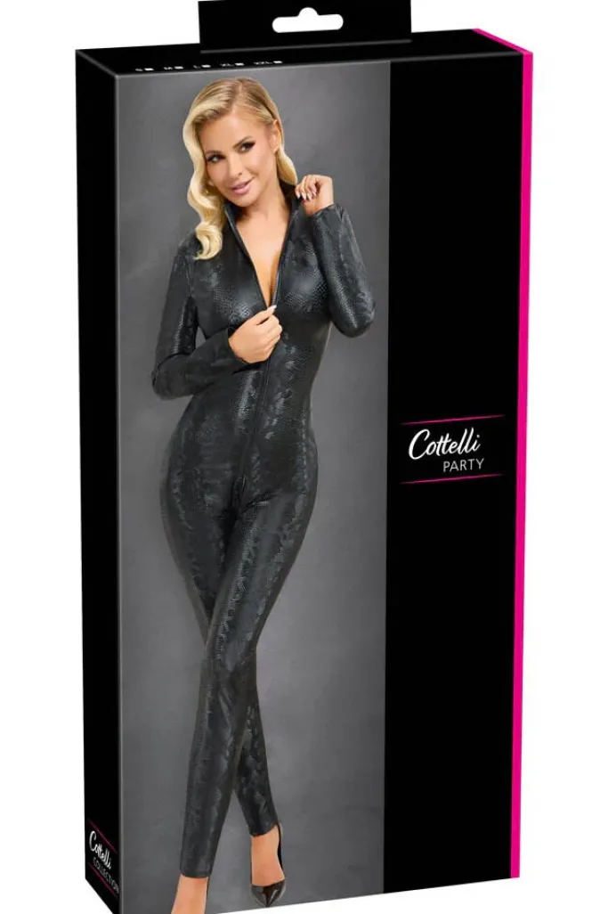 Cottelli Collection Cottelli Party Snakeskin Look Jumpsuit