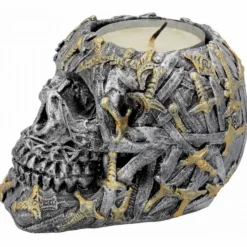 Nemesis Now Cranial Blade Skull Tea Light Holder 10cm