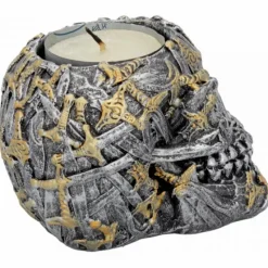 Nemesis Now Cranial Blade Skull Tea Light Holder 10cm