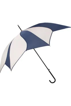 Soake Cream and Navy Swirl Walking Stick Umbrella