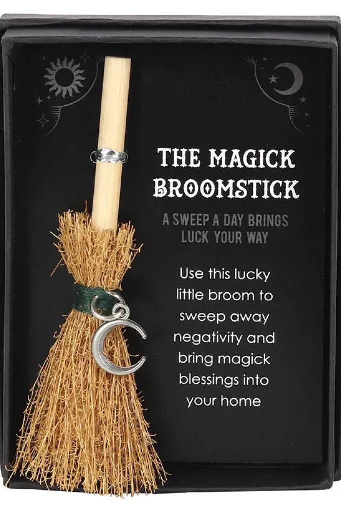 Something Different Crescent Moon Mini Magick Broomstick