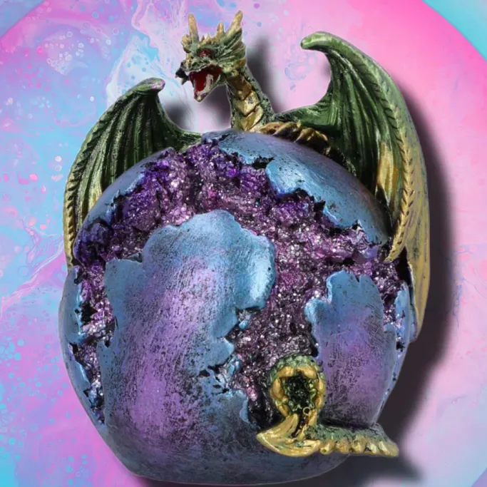 Nemesis Now Crevice Keeper Dragon Geode Figurine