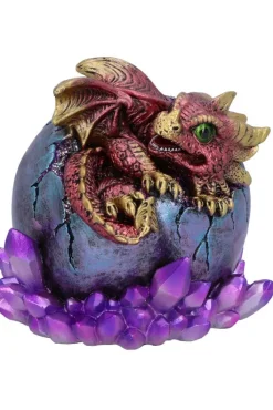 Nemesis Now Crimson Hatchling Glow Dragon Red