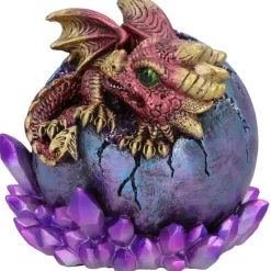 Nemesis Now Crimson Hatchling Glow Dragon Red