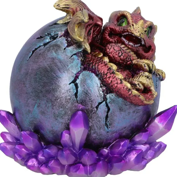 Nemesis Now Crimson Hatchling Glow Dragon Red