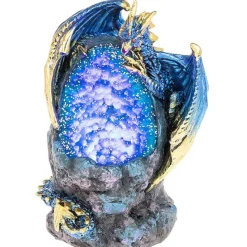 JD Gifts Crystal Cave LED Dragon Blue Small