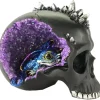Nemesis Now Crystal Cave Skull and Dragon Purple