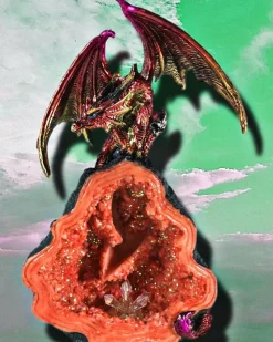 Nemesis Now Crystal Glow Backflow Dragon Incense Burner