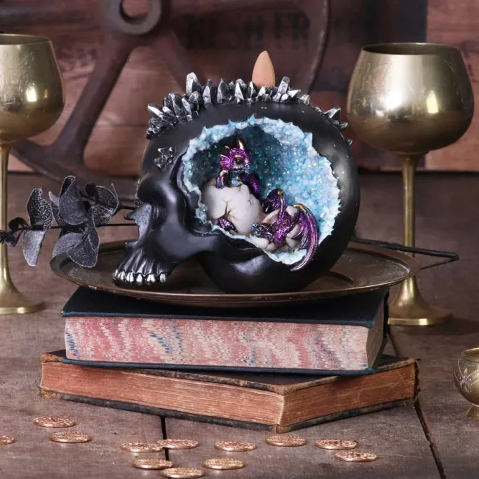Nemesis Now Crystal Hatchlings Backflow Incense Burner