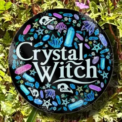 Grind Crystal Witch Glass Chopping Board