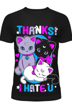Innocent Clothing Cupcake Cult Thanks I Hate U Cat TShirt