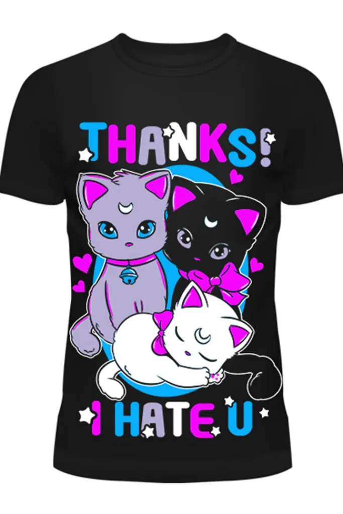 Innocent Clothing Cupcake Cult Thanks I Hate U Cat TShirt