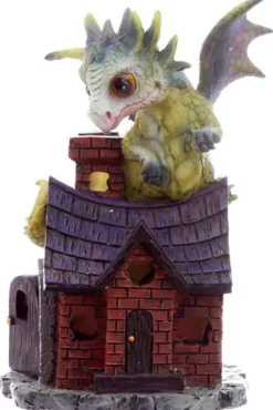 Puckator Cute Green Baby Dragon on Cottage A