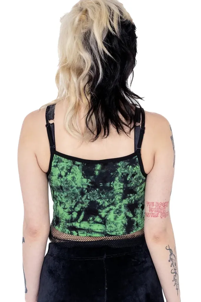 Innocent Clothing Danica Top Black/Green Tie Dye