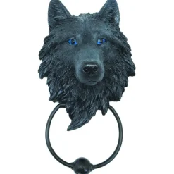Nemesis Now Dark Guardian Wolf Door Knocker