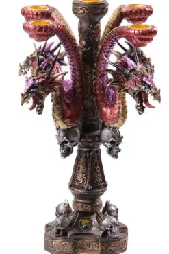Puckator Dark Legends Multi Headed Purple Candle Stick Holder
