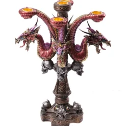 Puckator Dark Legends Multi Headed Purple Candle Stick Holder