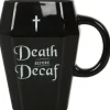 Something Different Death Before Decaf Coffin Mug