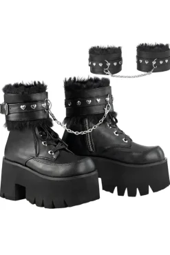 DemoniaCult ASHES 57 Boots Black