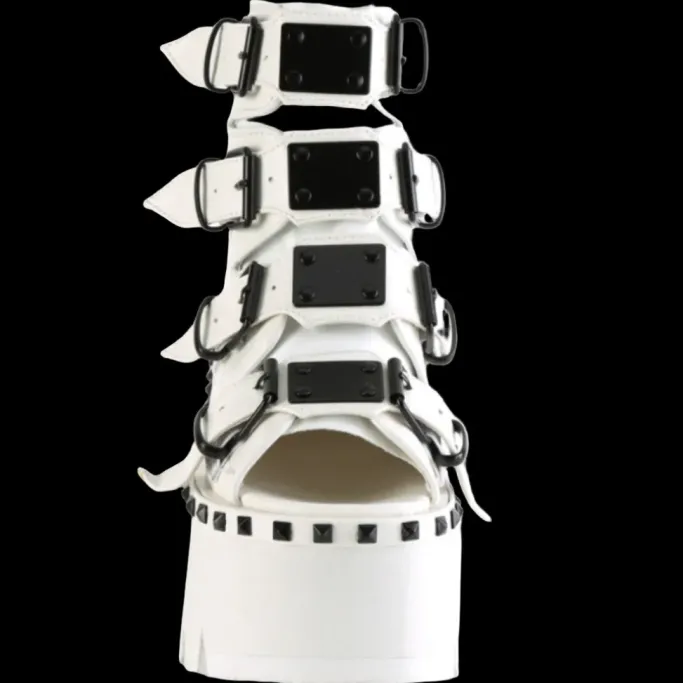 DemoniaCult ASHES 70 White Boots