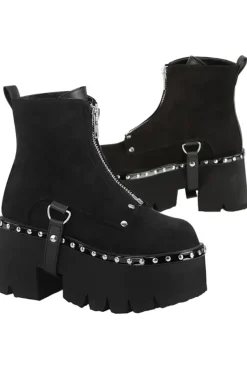 DemoniaCult ASHES-100 Boots Suede
