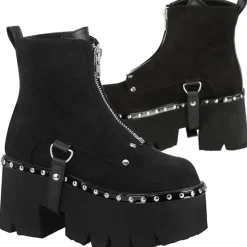 DemoniaCult ASHES-100 Boots Suede