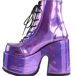 DemoniaCult CAMEL 203 Boots Purple