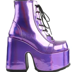 DemoniaCult CAMEL 203 Boots Purple