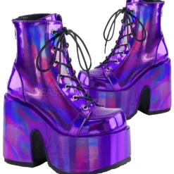 DemoniaCult CAMEL 203 Boots Purple