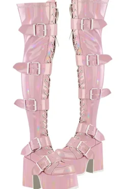 DemoniaCult CAMEL 305 Pink Boots