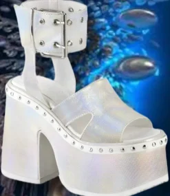 DemoniaCult CAMEL-102 Shoes White