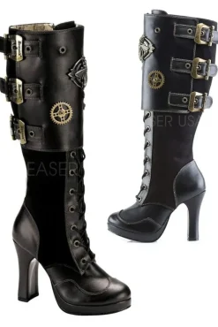 DemoniaCult Crypto 302 Boots Black (UK9)